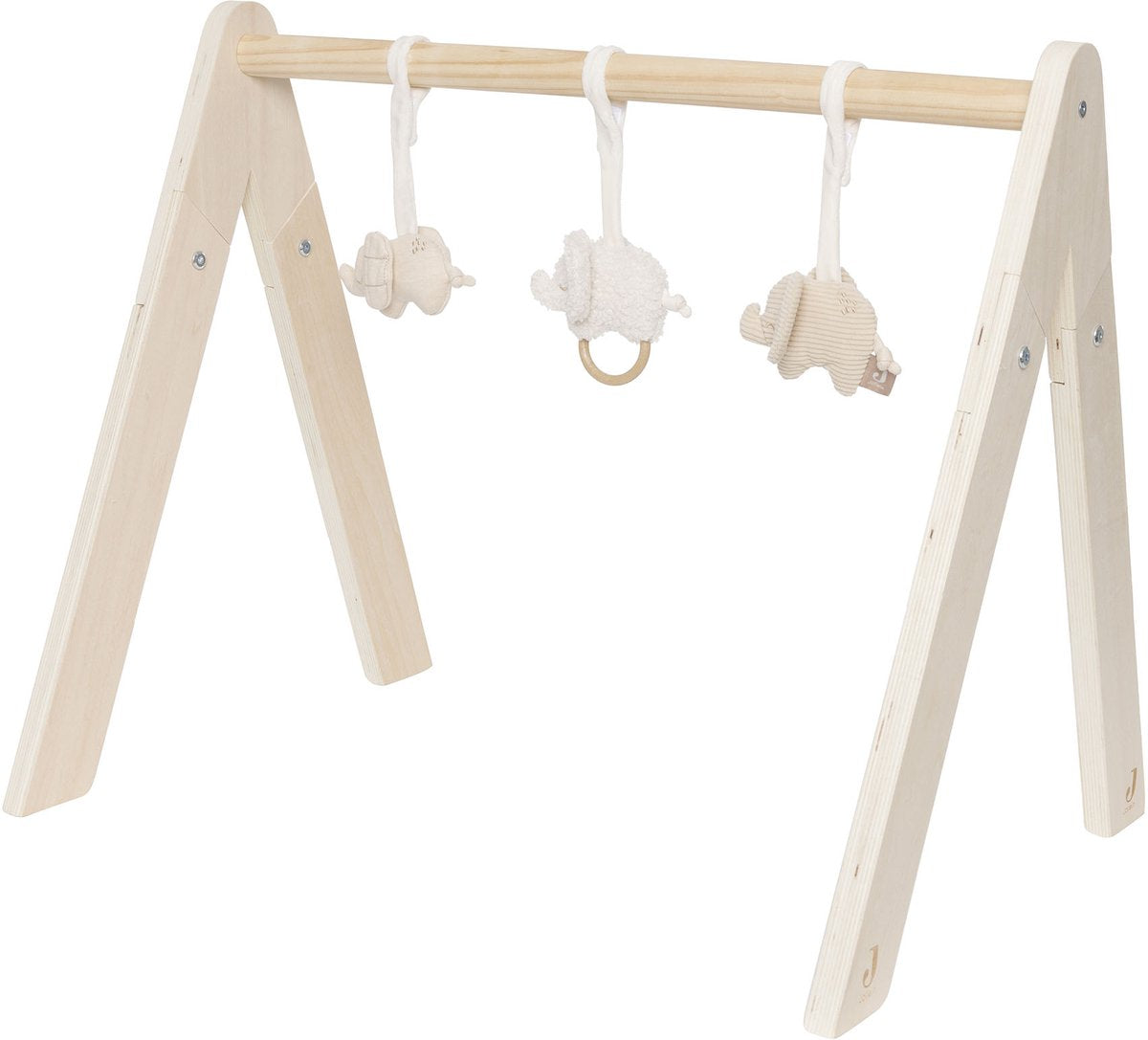 Jollein babygym - baby speelgoed - hout polyester - elephant tales