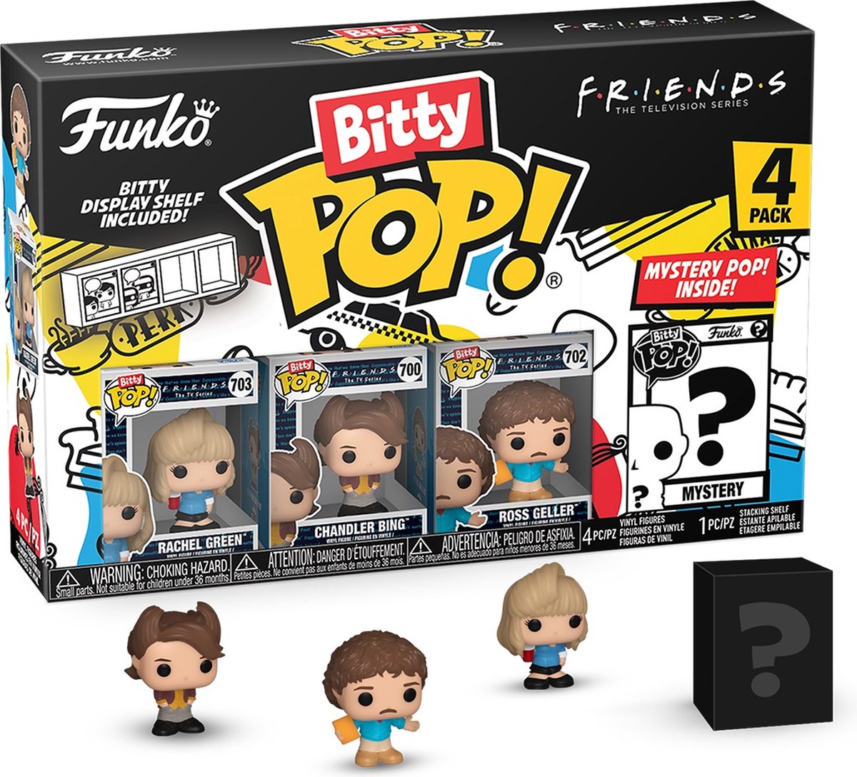 Funko pop! movies: friends - bitty pop 4-pack 80's rachel