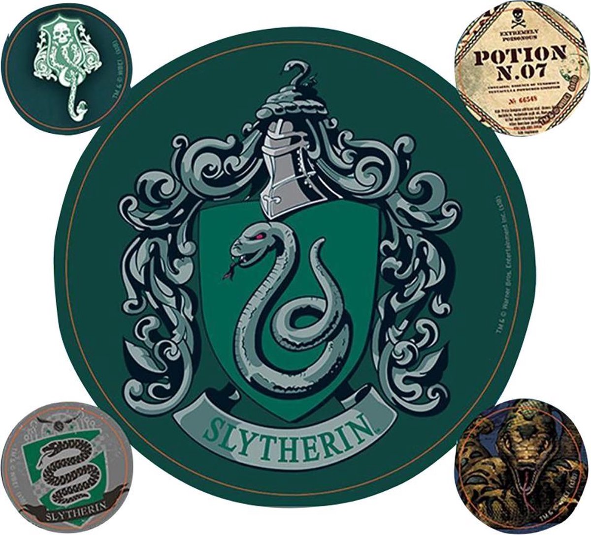 Pegatinas de vinilo sin marca sin marca harry potter slytherin