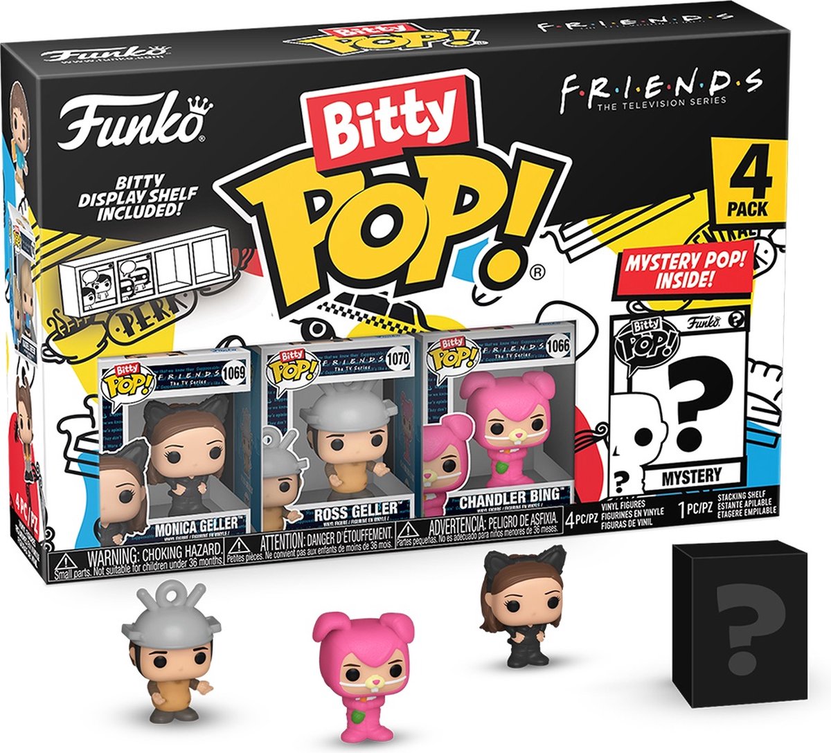 Funko pop! friends - bitty pop 4 pack 2.5cm - monica as catwoman