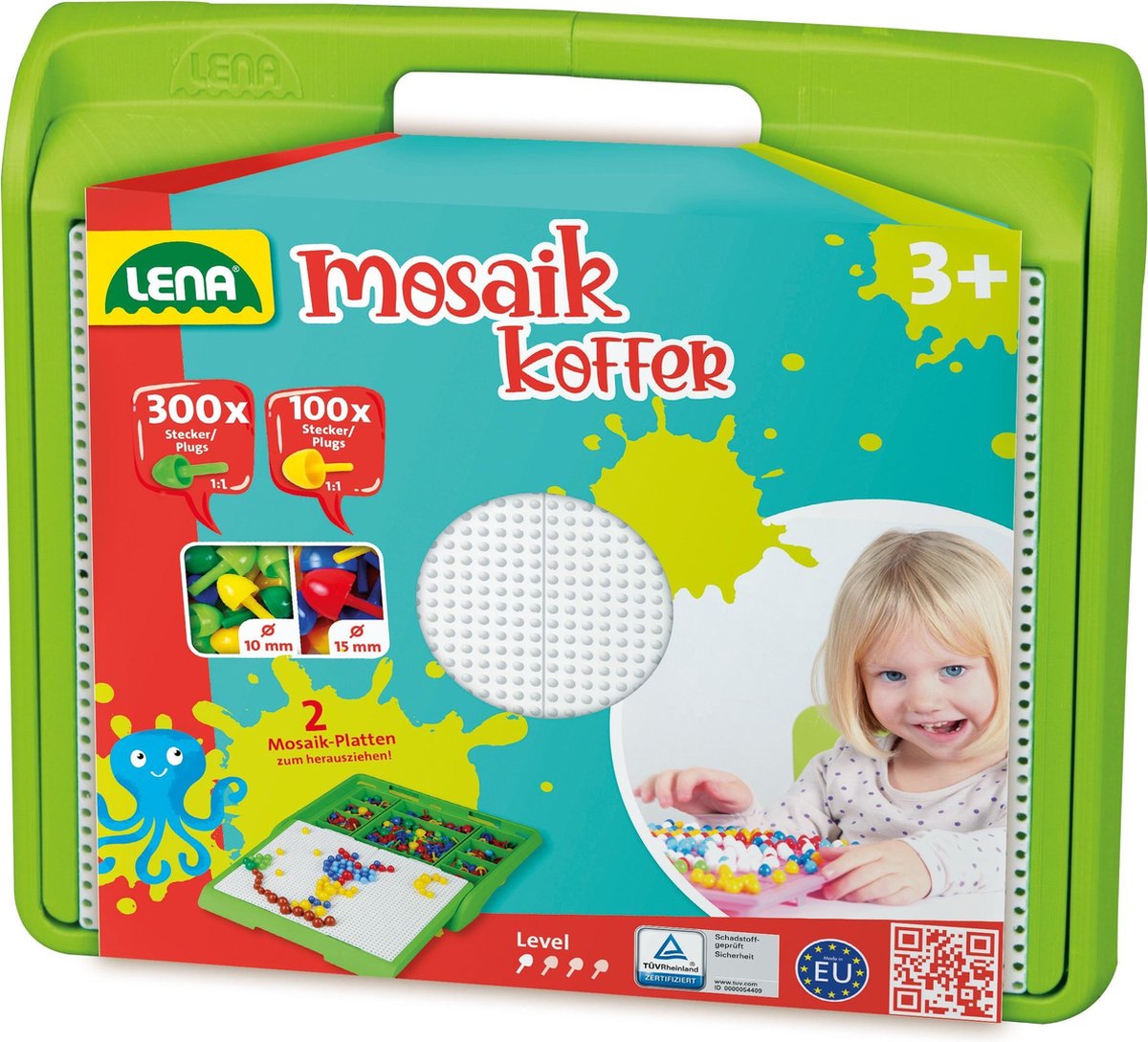 Lena mozaïek-koffer 300pcs 10mm - 100pcs 15mm