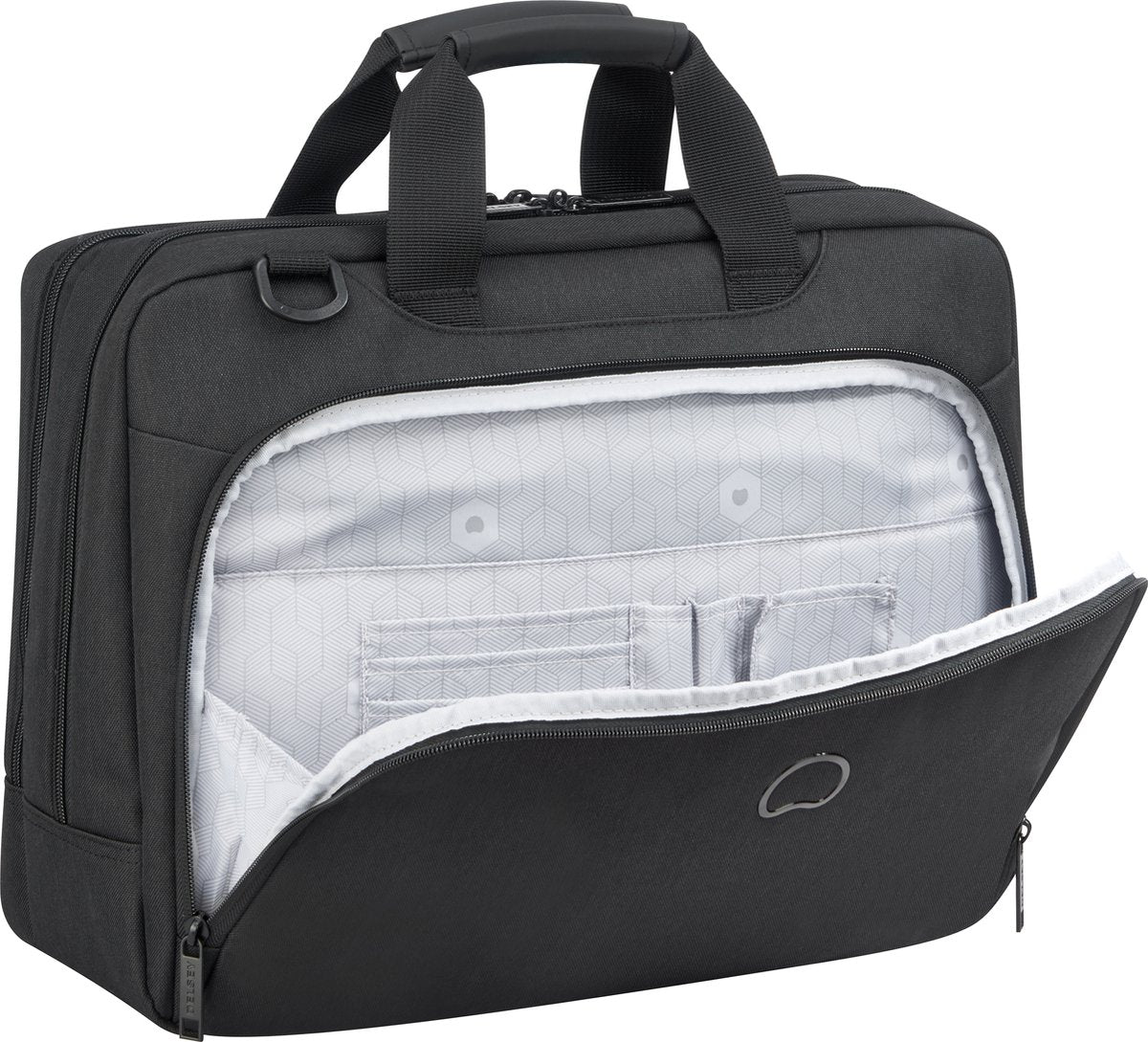 Borsa a tracolla Delsey Esplanade - scomparto per laptop da 15,6 pollici - nera