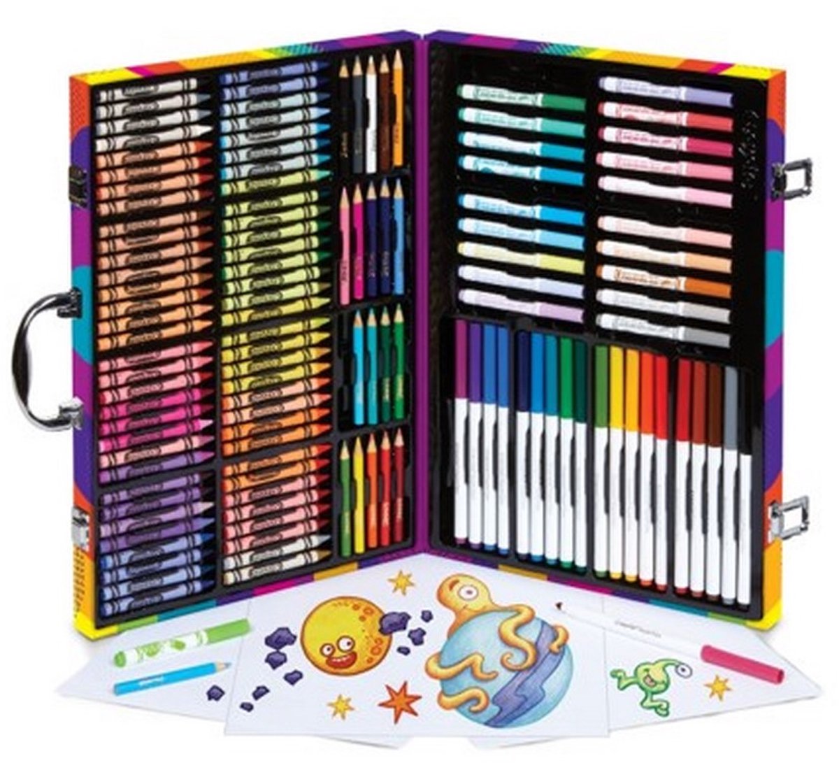 Set colori Crayola arcobaleno 140 pezzi