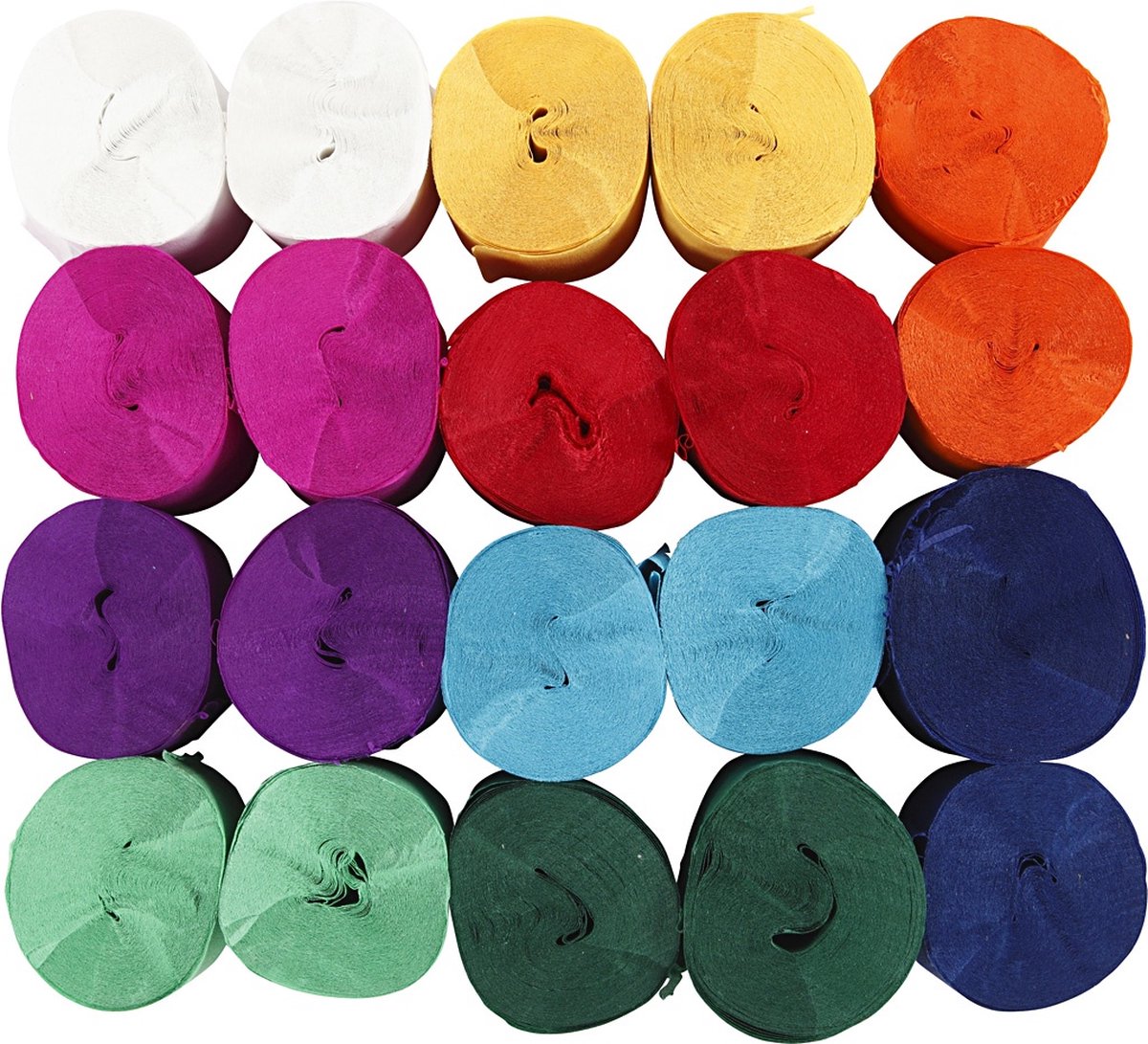 Carta crespa Creotime 20 m 5 cm 20 pezzi multicolore