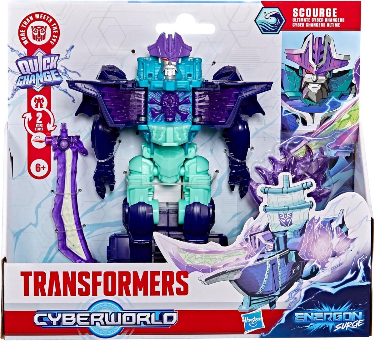 Il flagello dei trasformatori informatici di Hasbro Transformers Cyberworld è l'ultimo