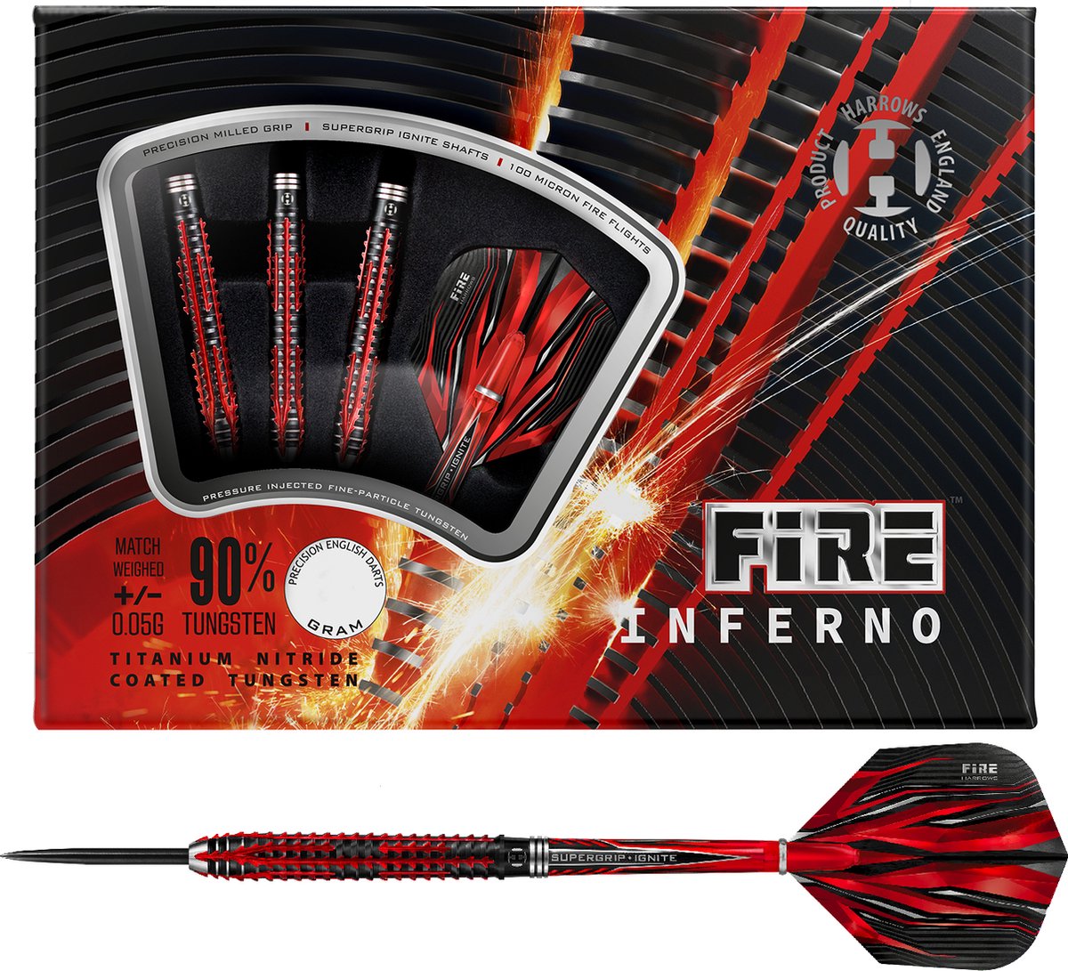 Erpici fire inferno 90% tungsteno 24gr