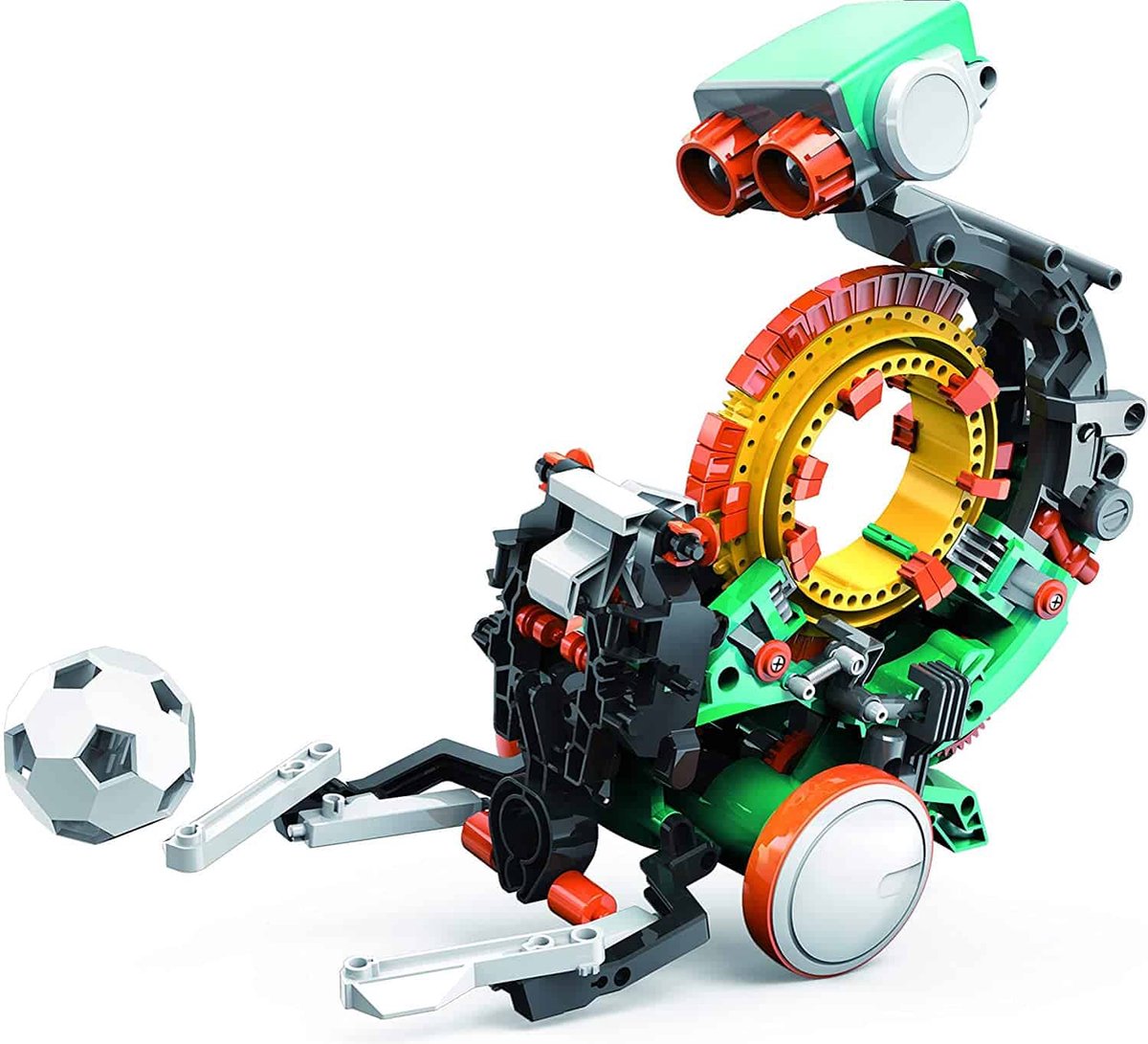 Construir y crear construir crear robot mecánico de codificación frances 5 en 1 - conjunto de experimentos - kit de construcción de bricolaje - programación - juguete de tallo - 74095