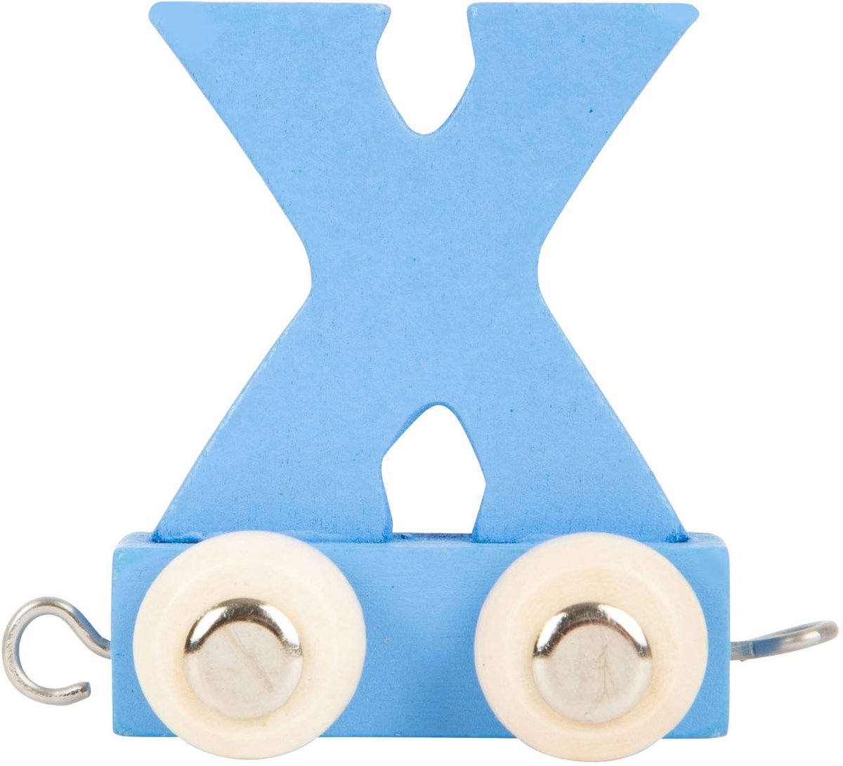 Piccole piede - Font in legno Blu - X - 12 pezzi