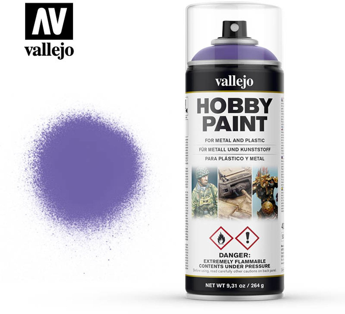 Vallejo val26025 - primer viola alieno - vernice spray 400 ml
