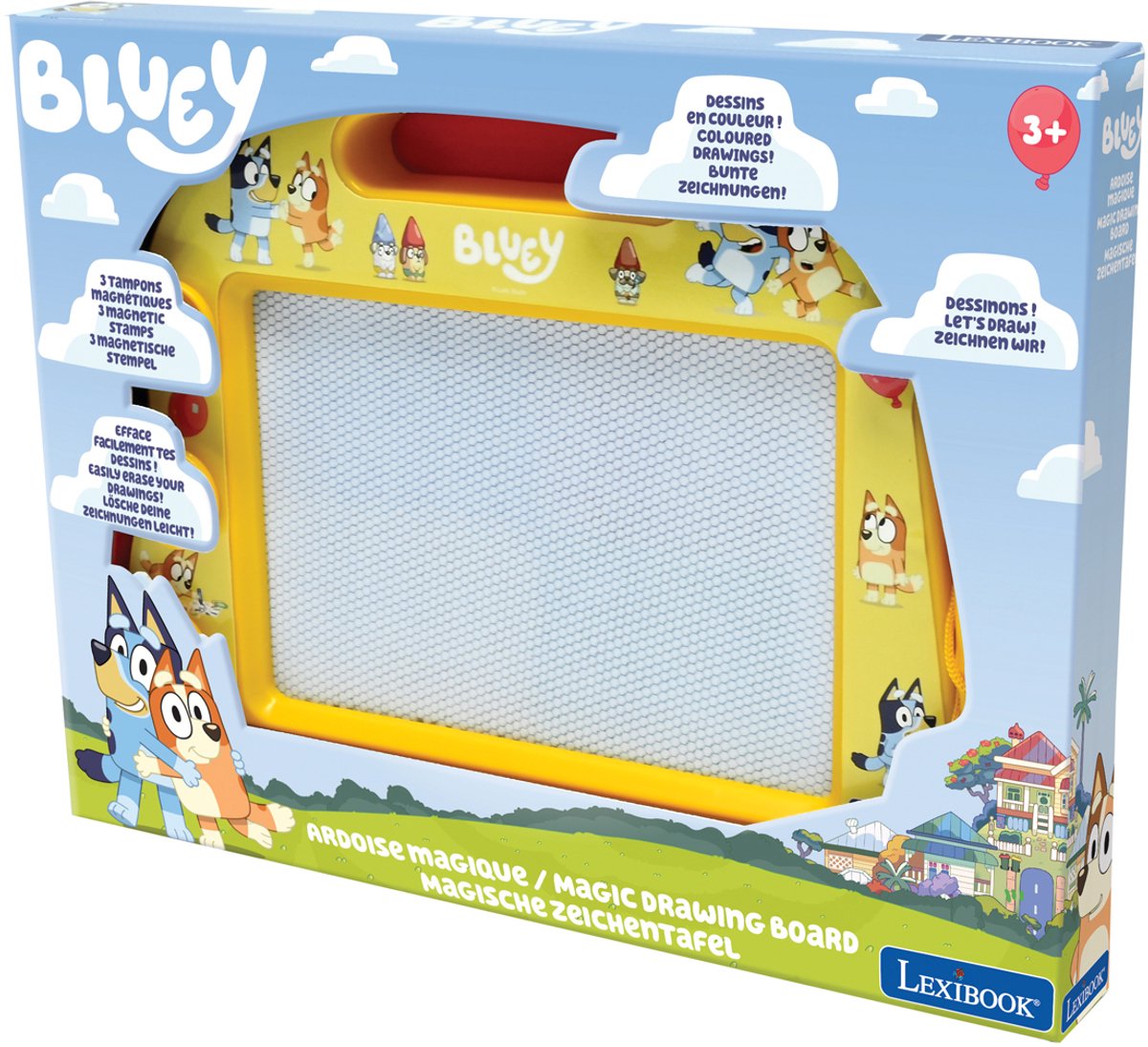 Lexibook bluey magnetisch meerkleurig tekenbord met accessoires a5 formaat