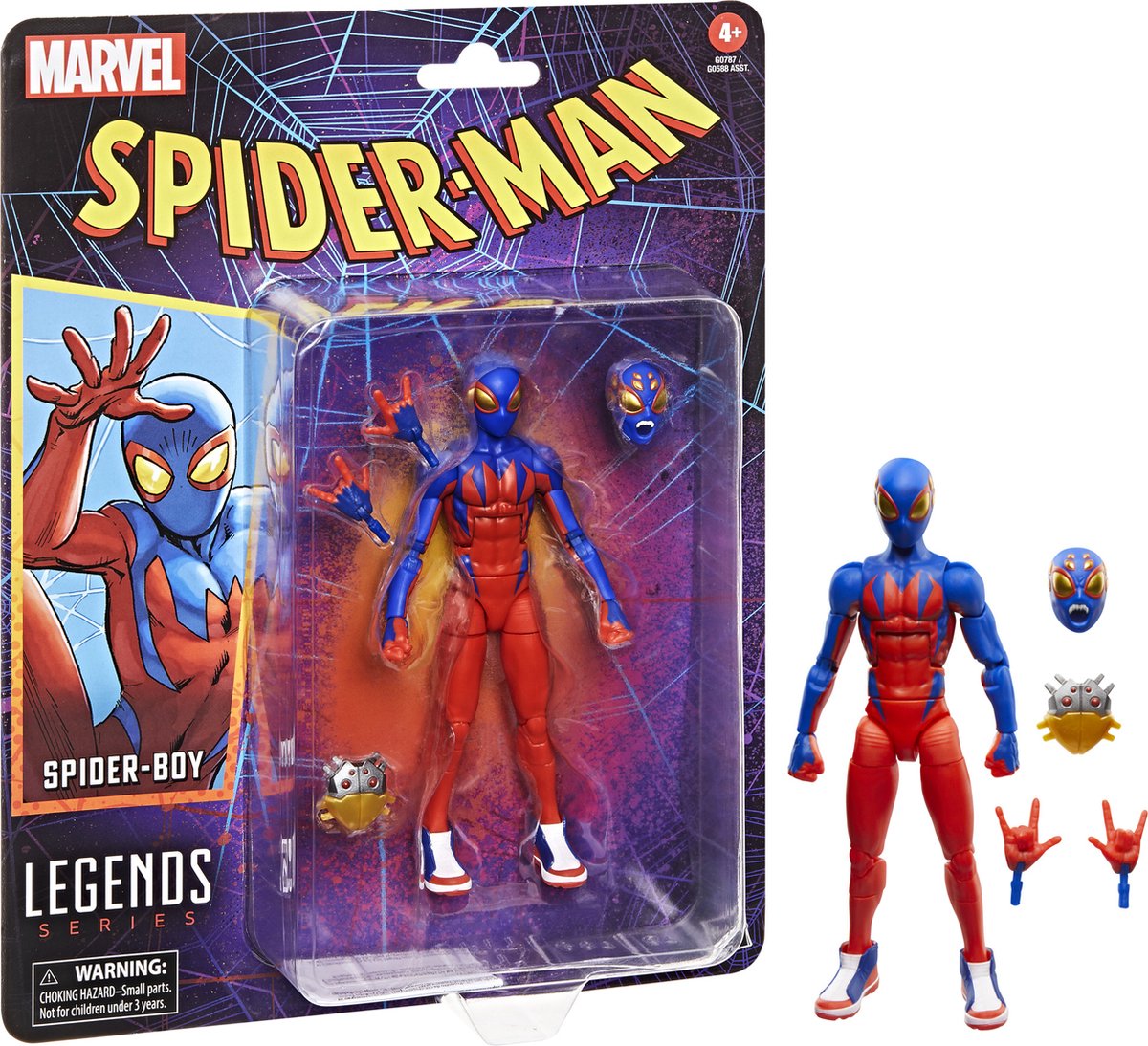Hasbro marvel legends series spider-boy - 15cm - actiefiguur