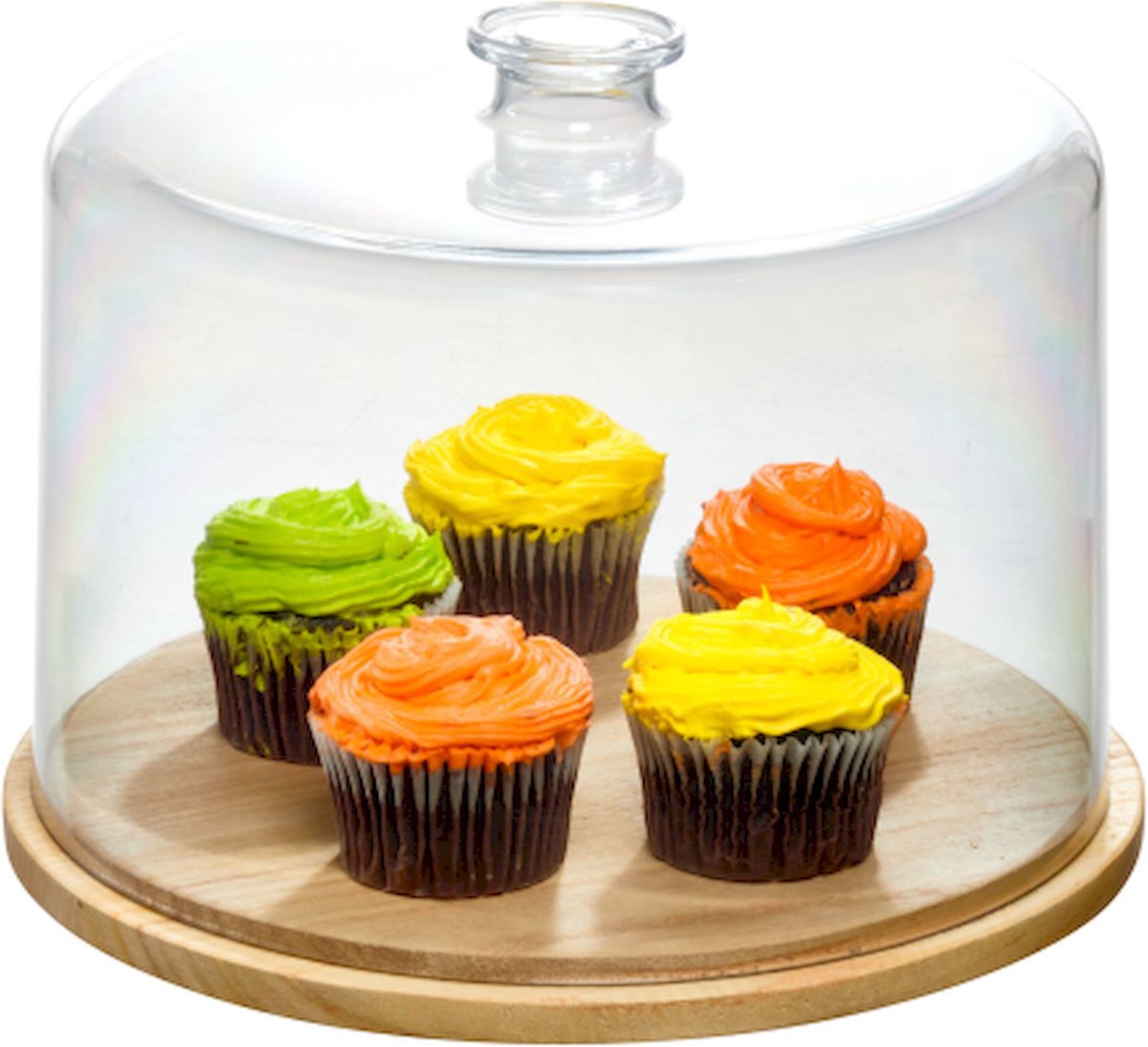Idesign - campana ro pansino con base ø 27 cm - vetro - trasparente