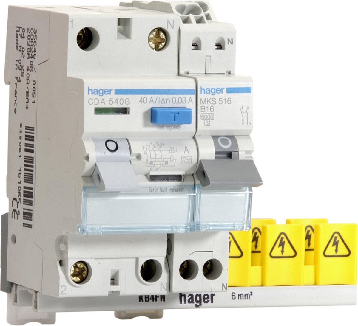 Unidad integrada Hager vision con disyuntores - vks01combi - e32bb