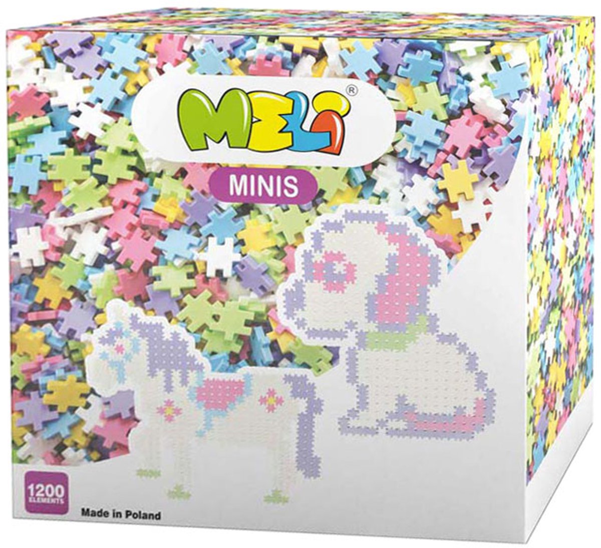 Meli minis mattoncini pastello, 1200 pz.
