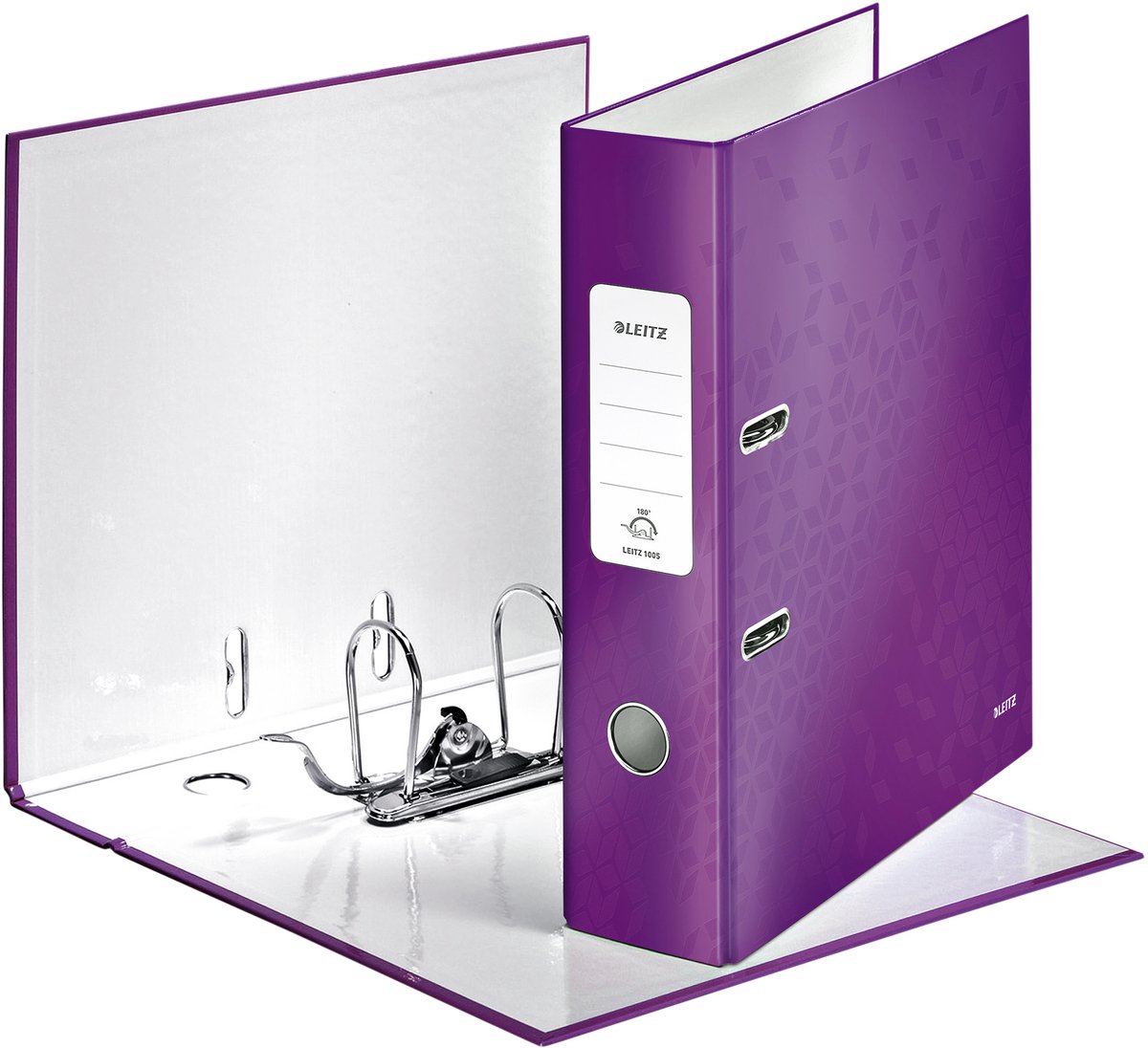 Cartella Leitz wow viola, dorso da 8,5 cm, 10 pezzi