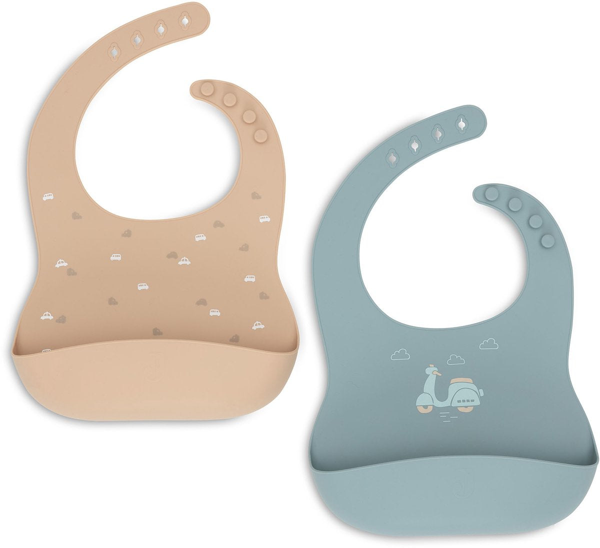 Bavaglino Jollein in silicone - in movimento - confezione da 2