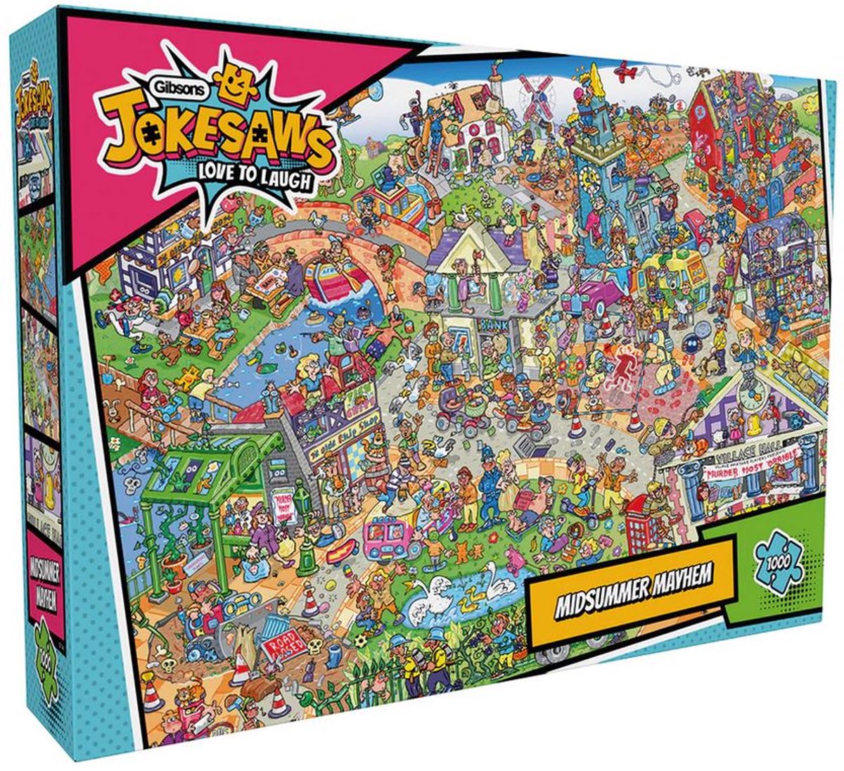 Gibsons - jokesaws: midsummer mayhem (di phil dobson) - 1000 pezzi 68×49 cm (l×a) - puzzle per adulti
