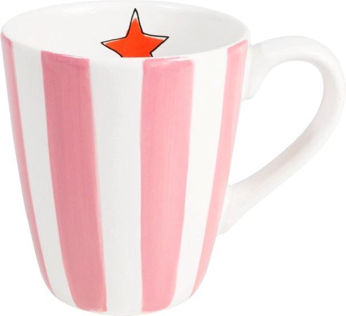 Taza Blond Amsterdam uni rayas rosas - 0,35 l