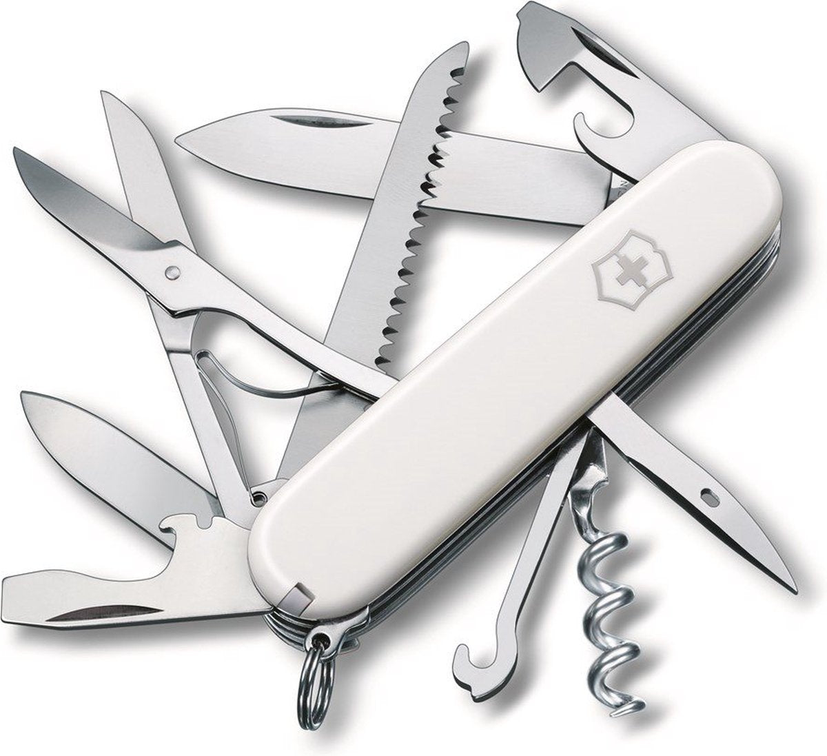 Navaja Victorinox Huntsman 15 funciones blanca