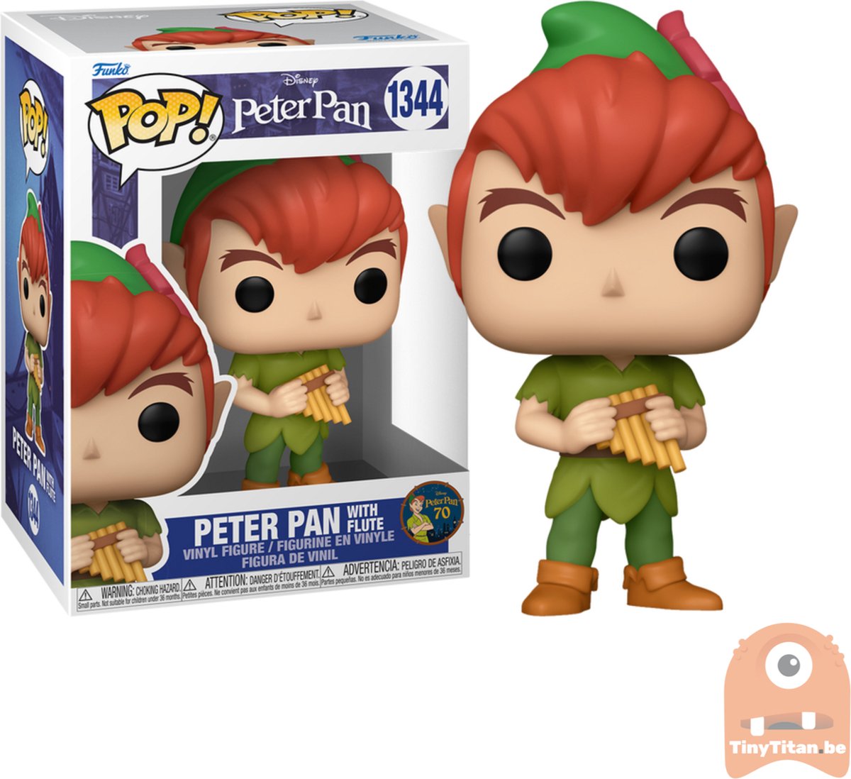 Funko pop disney: peter pan (con flauta) - pop #1344