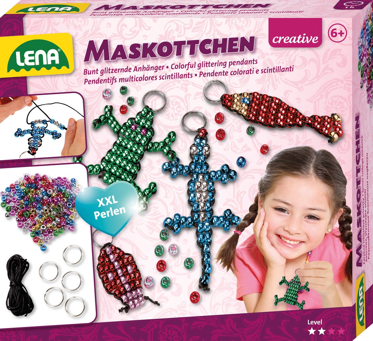 Lena diy-set sleutelhanger junior 296-delig