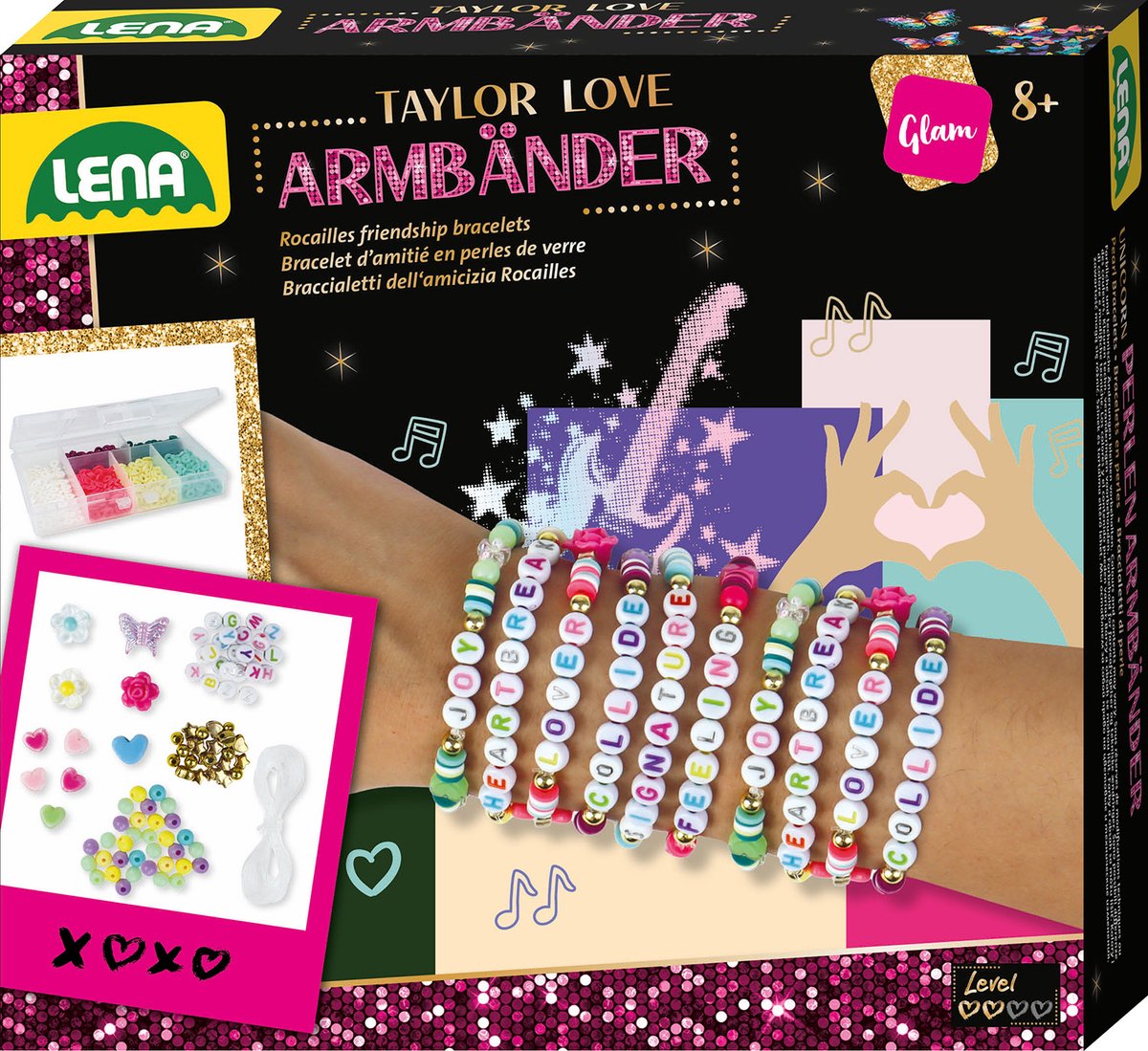 Braccialetti dell'amicizia Lena set artigianale Taylor Love - giocattoli colorati.