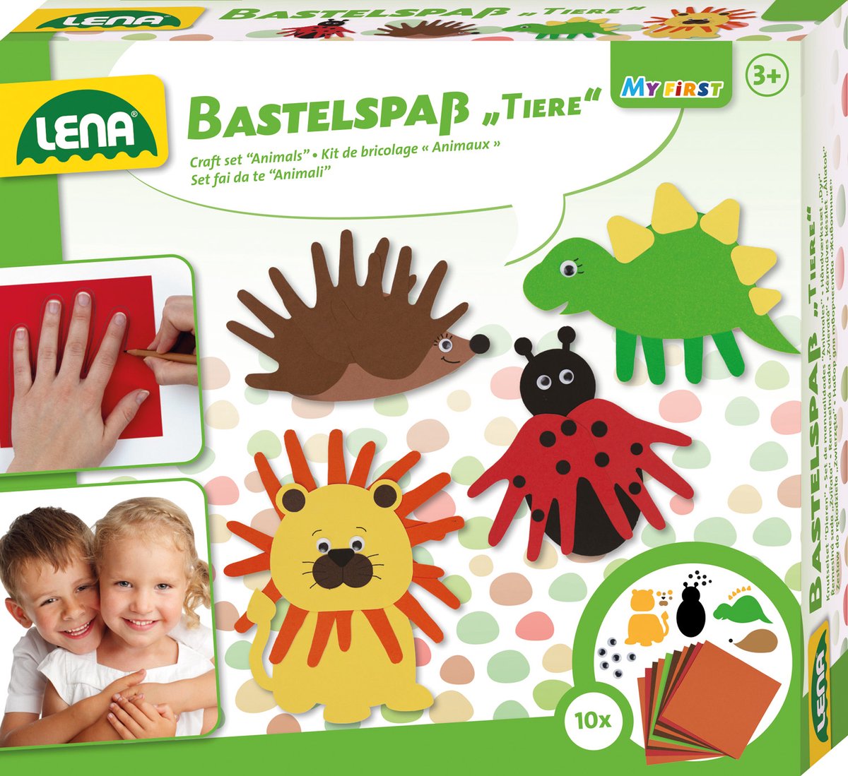 Lena craft set animals - creative toys for children.
