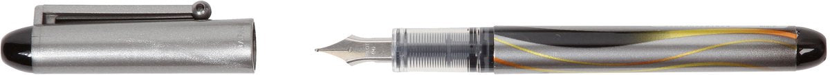 Pluma estilográfica Pilot vpen mediana plata negro | 12 piezas