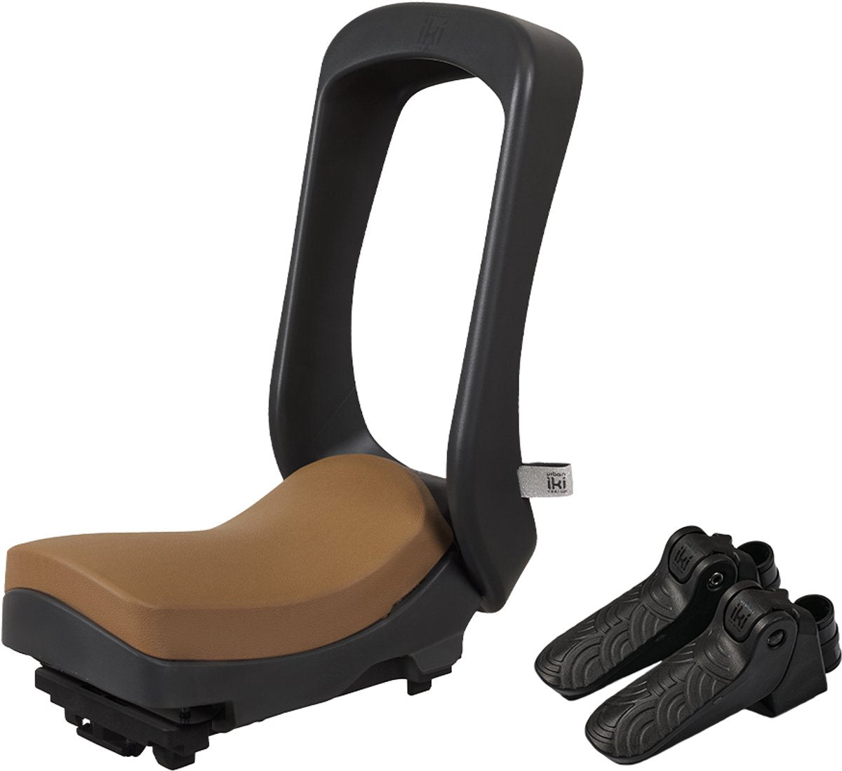 Urban iki junior fietszitje - mik hd - bincho black kurumi brown