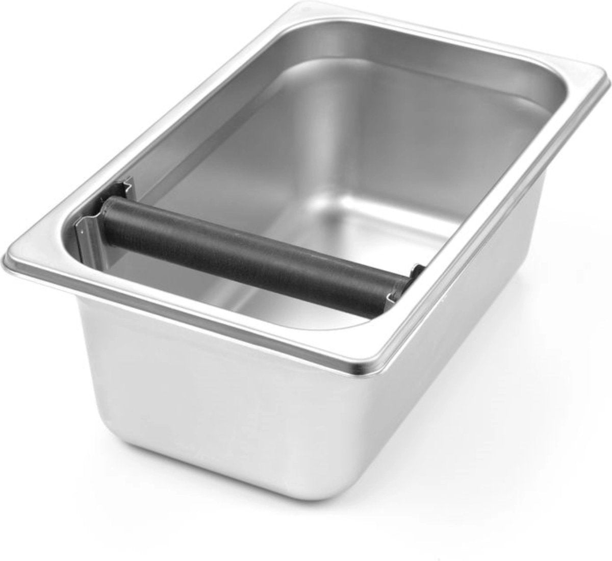 Hendi afklopbak gn 1 4 – roestvast staal – verwijderbare klopstang – 265x162x100 mm