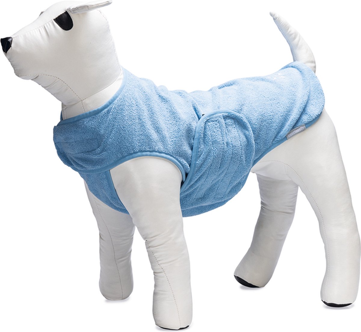 Beeztees aras - accappatoio per cani - blu - 40 cm