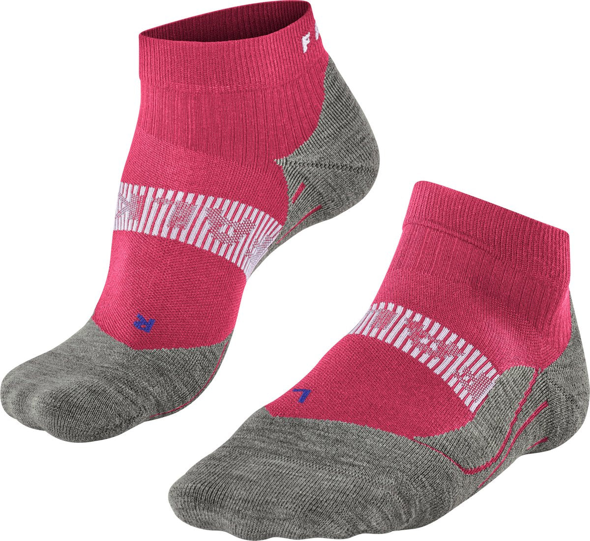 Falke ru4 cool short anti-ampolla material funcional calcetines para correr mujeres rojo - talla 39-40