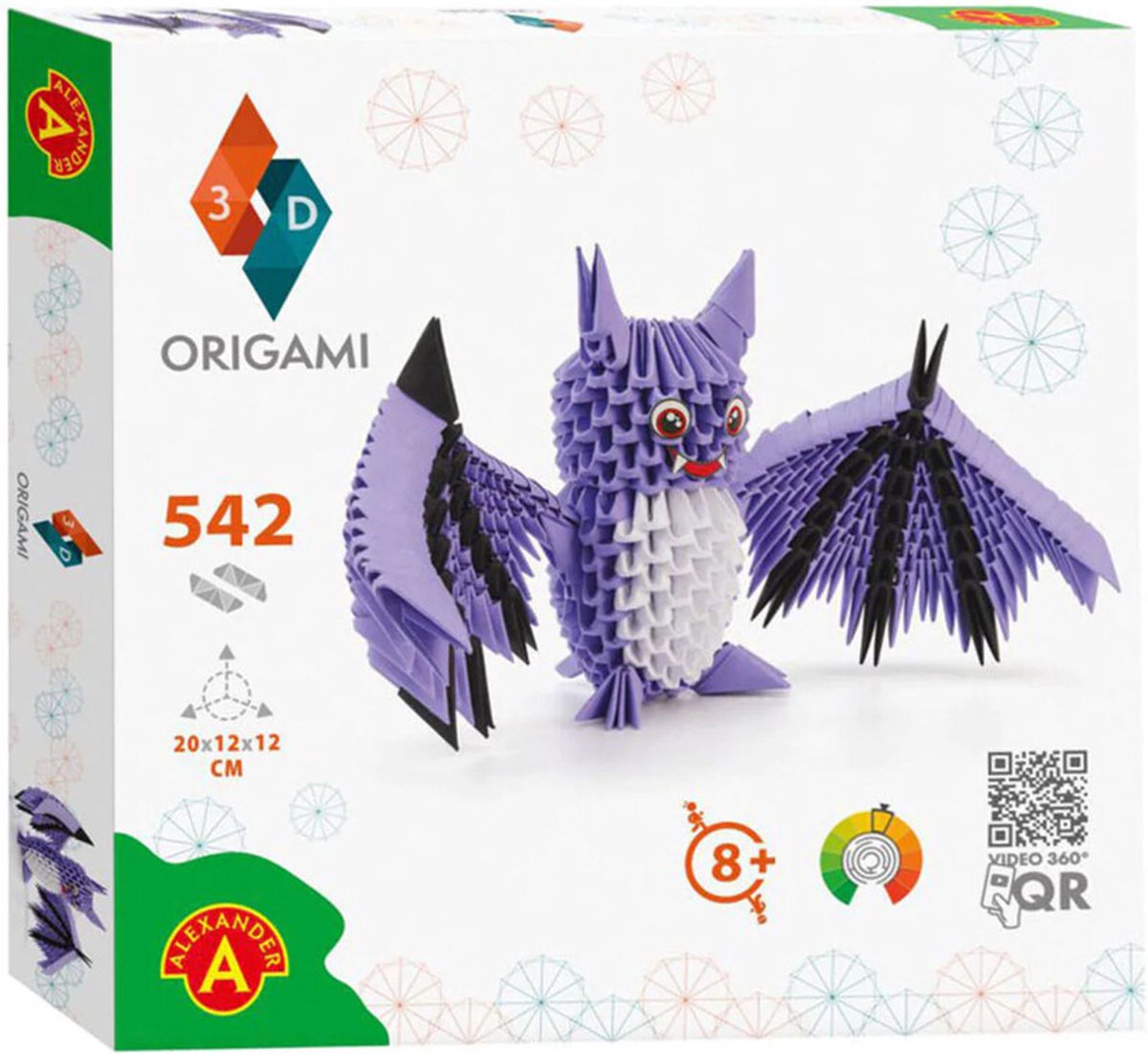 Alexander toys alexander - origami 3d – vleermuis