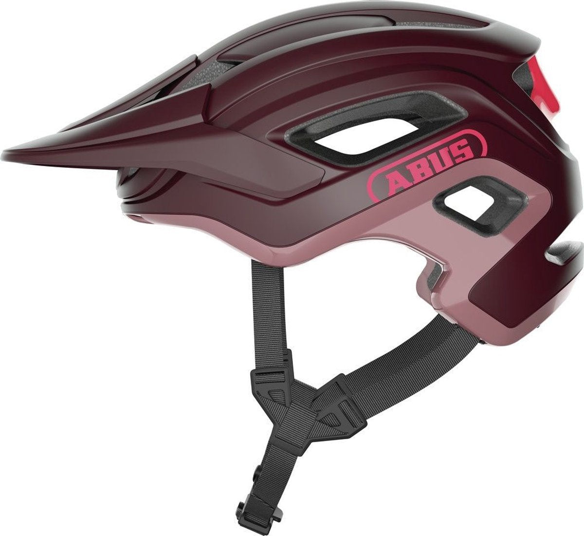 Abus fietshelm cliffhanger wildberry red l - 57-61 cm - rood - geschikt voor gebruik op mountainbikes - 365 g