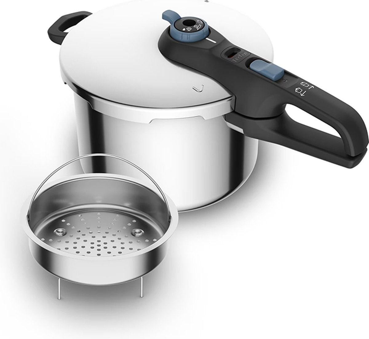 Tefal p2580701 pentola a pressione sicura e trendy 6l