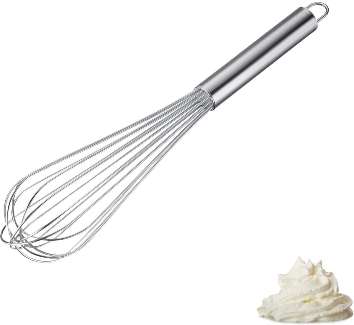Westmark frusta pro - robusta frusta in acciaio inossidabile per uova, pasta e salse - pratica frusta per sbattere, mescolare e mescolare - argento, 38 cm