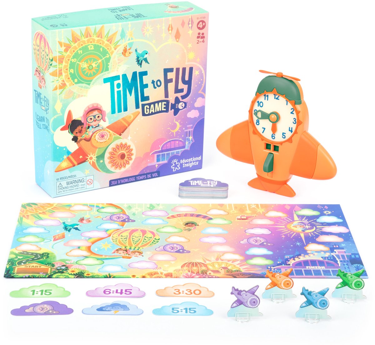 Risorse didattiche per il gioco dell'orologio "Time to Fly" - 3+
