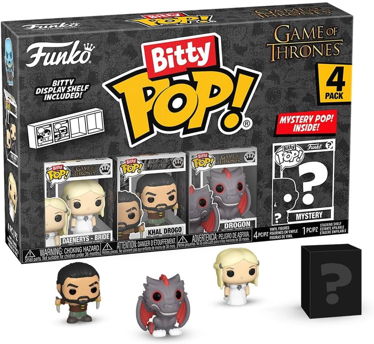Funko bitty pop: juego de tronos - khaleesi 4pk.