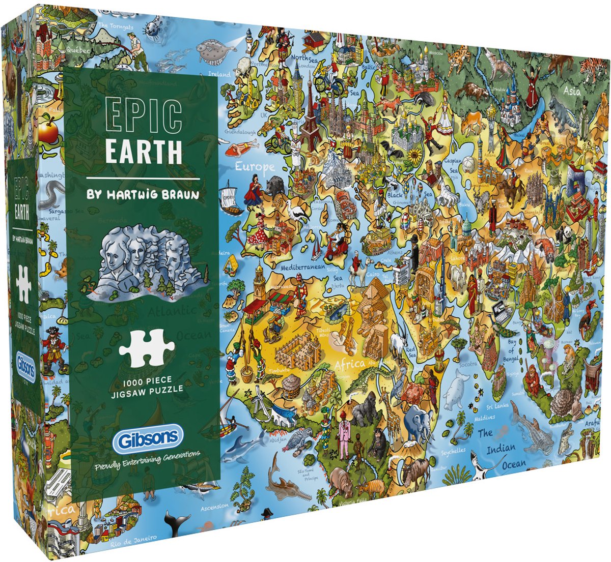 Gibsons - epic Earth - Hartwig Braun - 1000 pezzi - 68×49 cm - puzzle per adulti