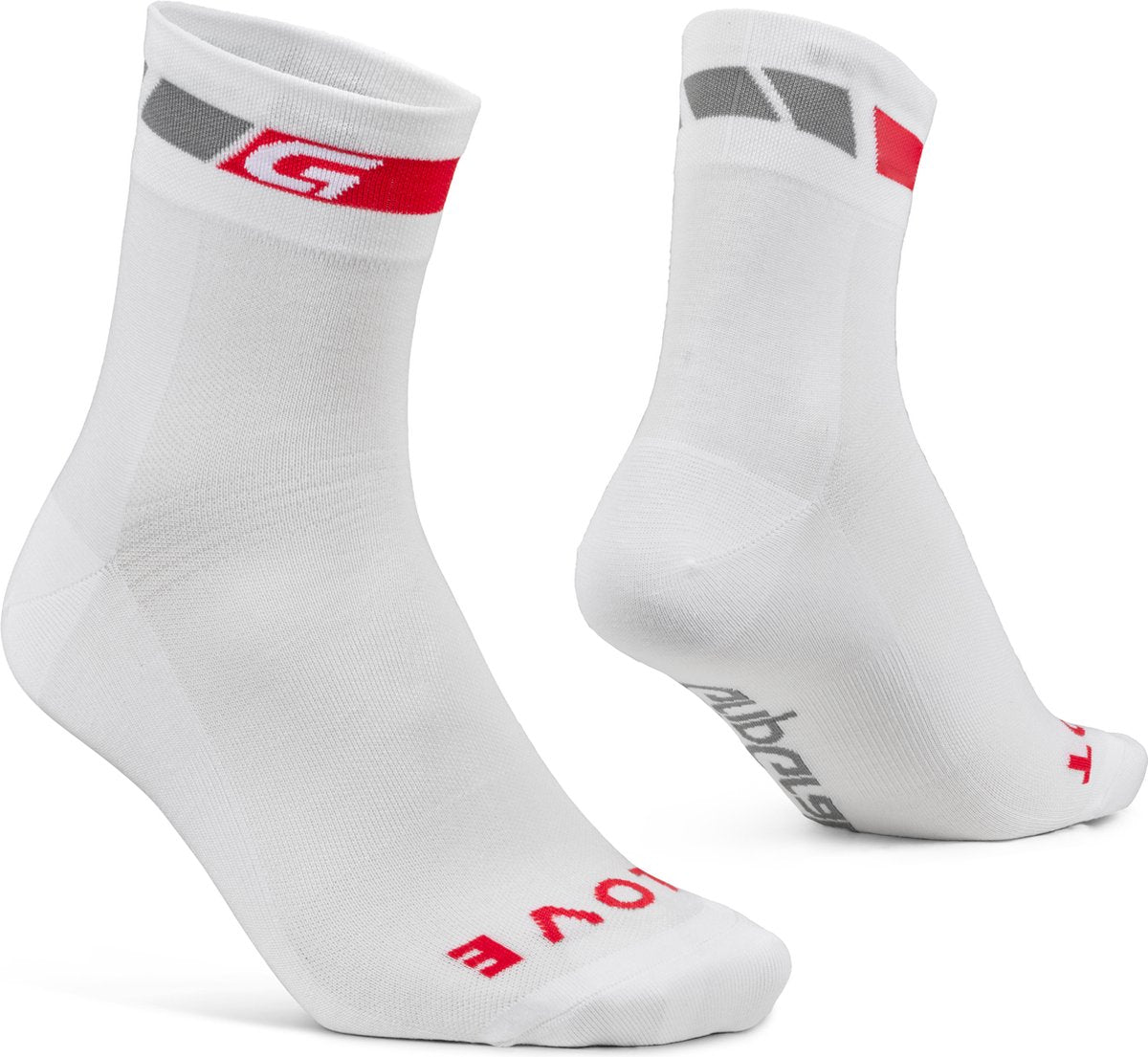 Gripgrab - calcetines de ciclismo clásicos de verano de corte regular 1 par de calcetines de ciclismo coolmax - blanco - unisex - talla s (38-41)