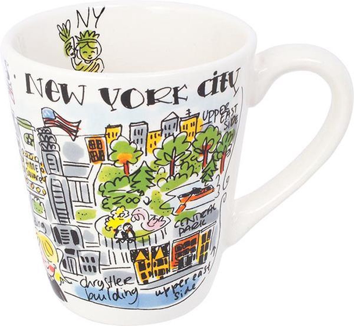 Taza rubia amsterdam city nueva york - 350 ml