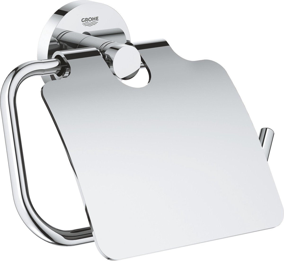 Porta carta igienica Grohe Essentials - con coperchio - cromato