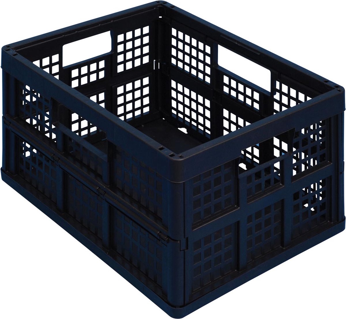 Caja de almacenamiento realmente útil realmente útil 45 litros 570x390x285mm plegable negro