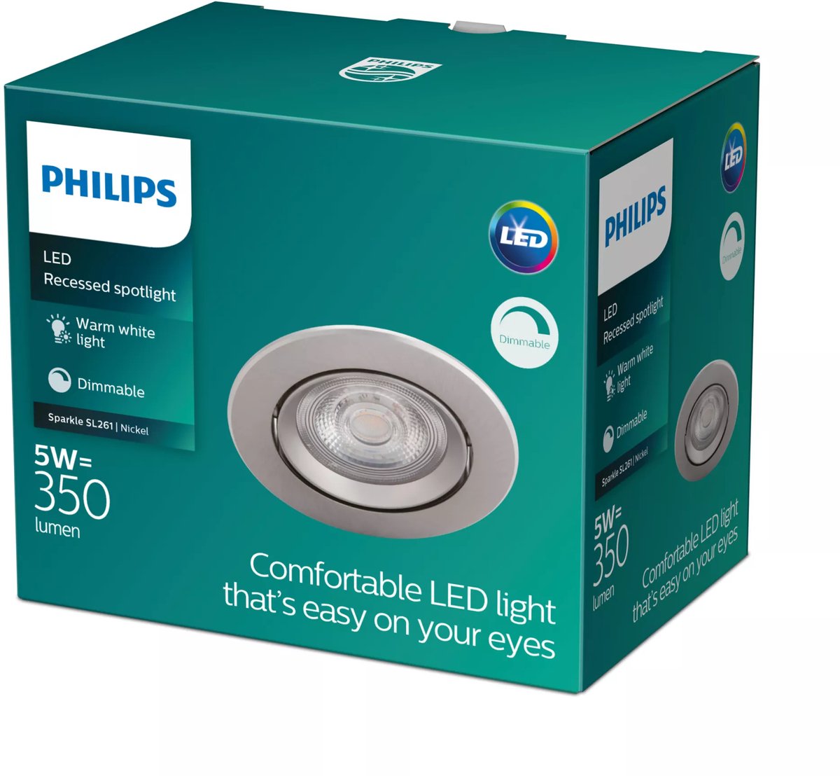 Philips LED Philips Sparkle foco empotrable - 1 luz - níquel