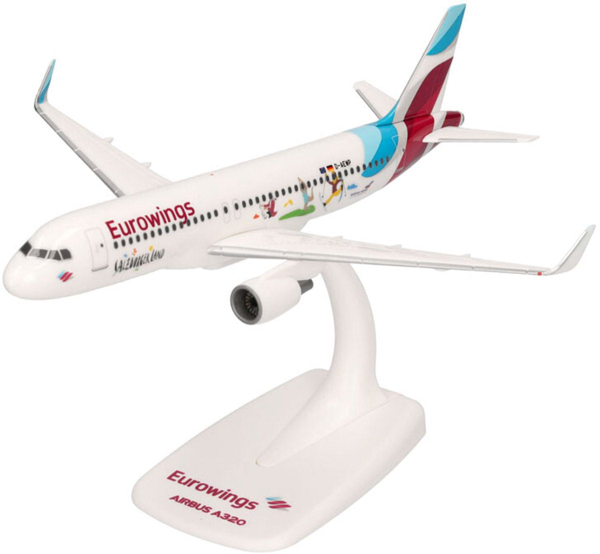 Herpa airbus a320 eurowings salisburgo terra
