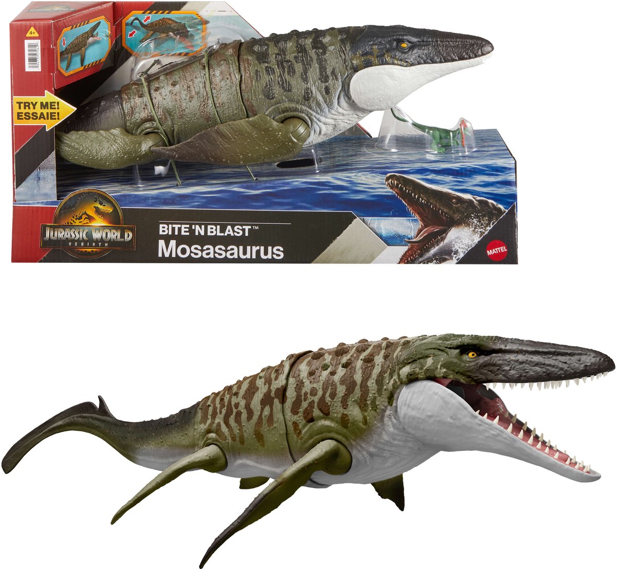 Jurassic World Movie Función con Mosasaurus