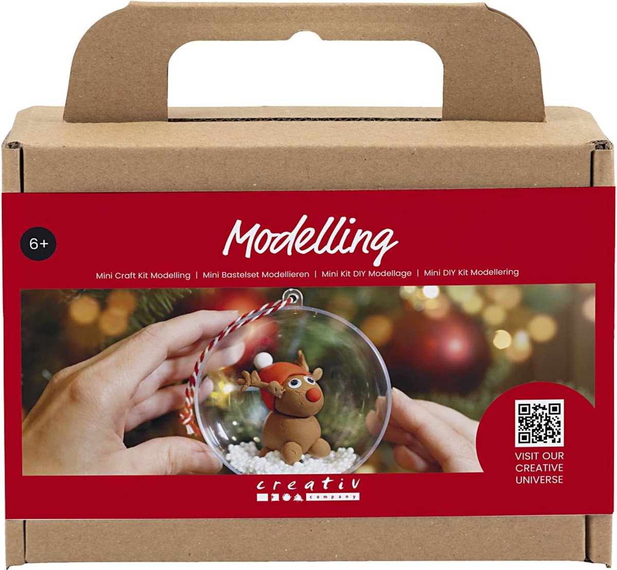 Creativ Company Mini Hobby Set para esculpir, reno, 1 caja