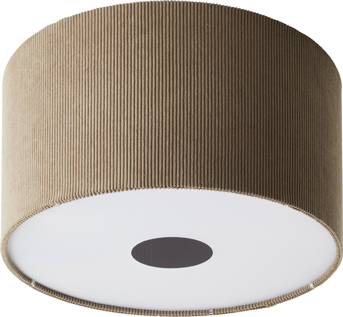 Brilliant tony - lámpara de techo - e27 max 1x25w - tejido canalé - gris - 45cm