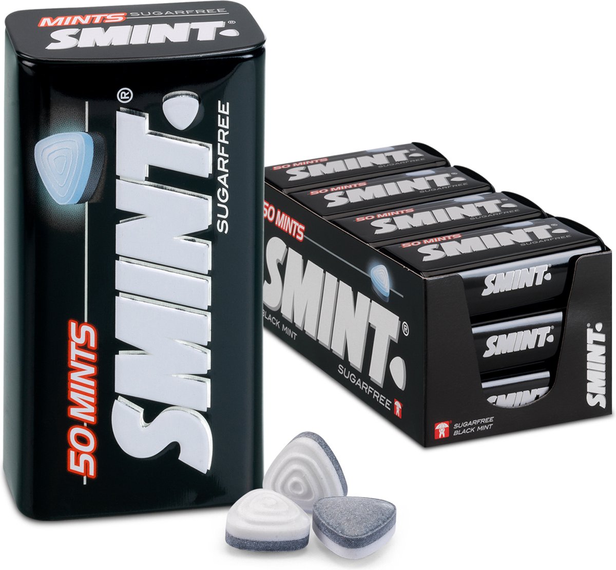 Smint xl lattina blackmint (12x 50 pezzi)