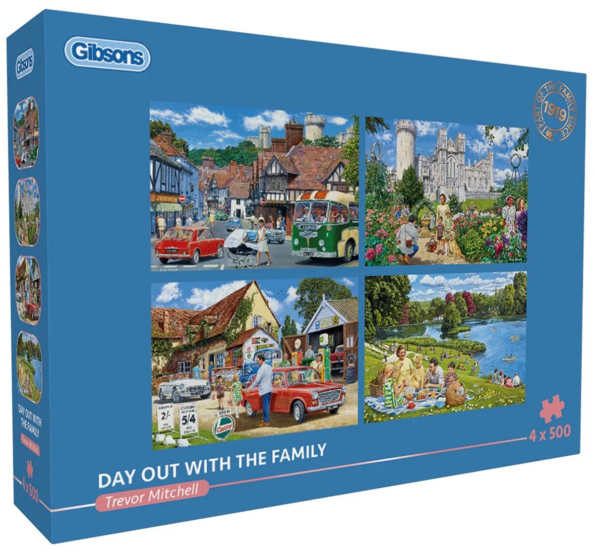 Gibsons - day out with the family (by trevor mitchell) - 4×500 pieces 48×34cm (w×h) - jigsaw puzzle for adults